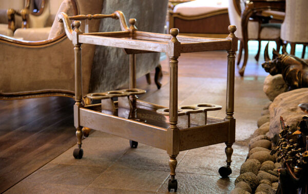 Tea Trolley – Wooden Polish