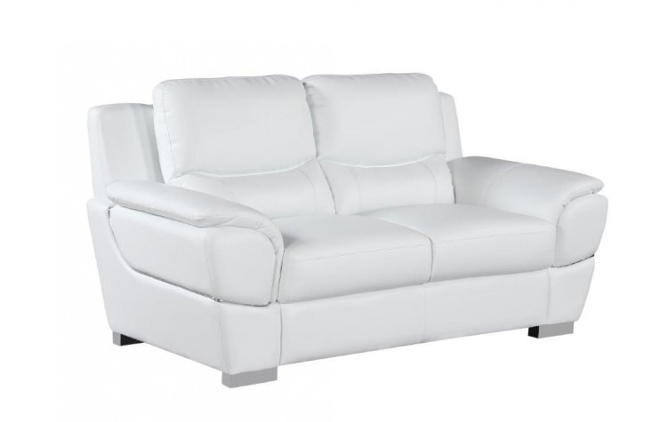 White Italian Leather Sofa