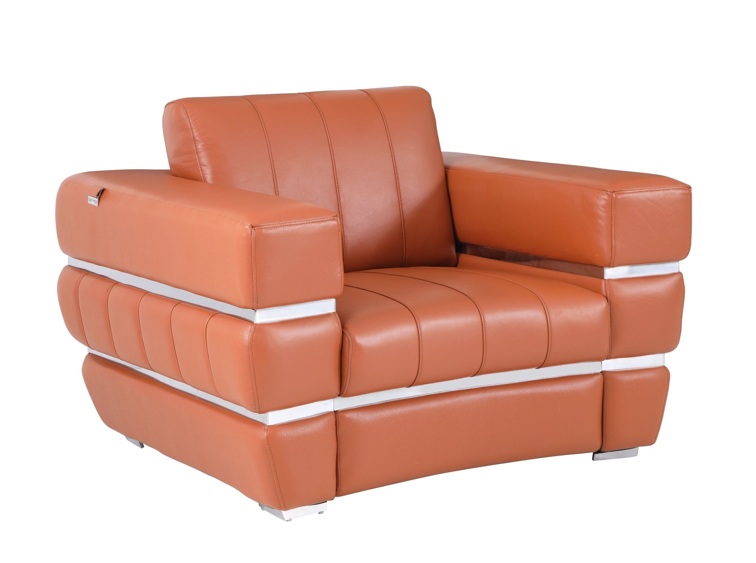 904 – Camel Italian Leather Chair