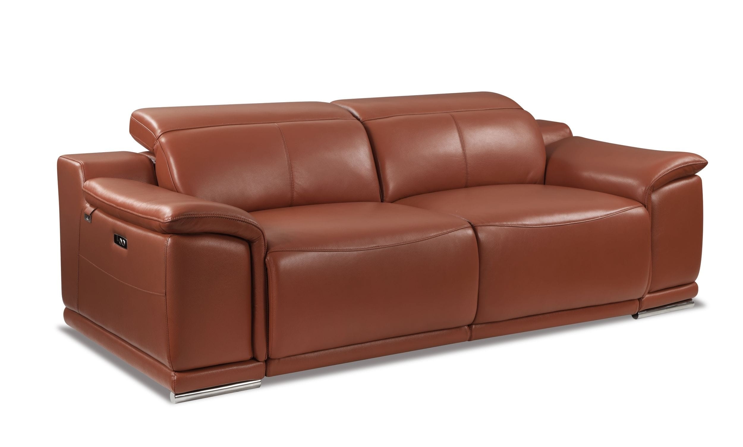 9762- Divianitalia Camel Power Reclining Sofa