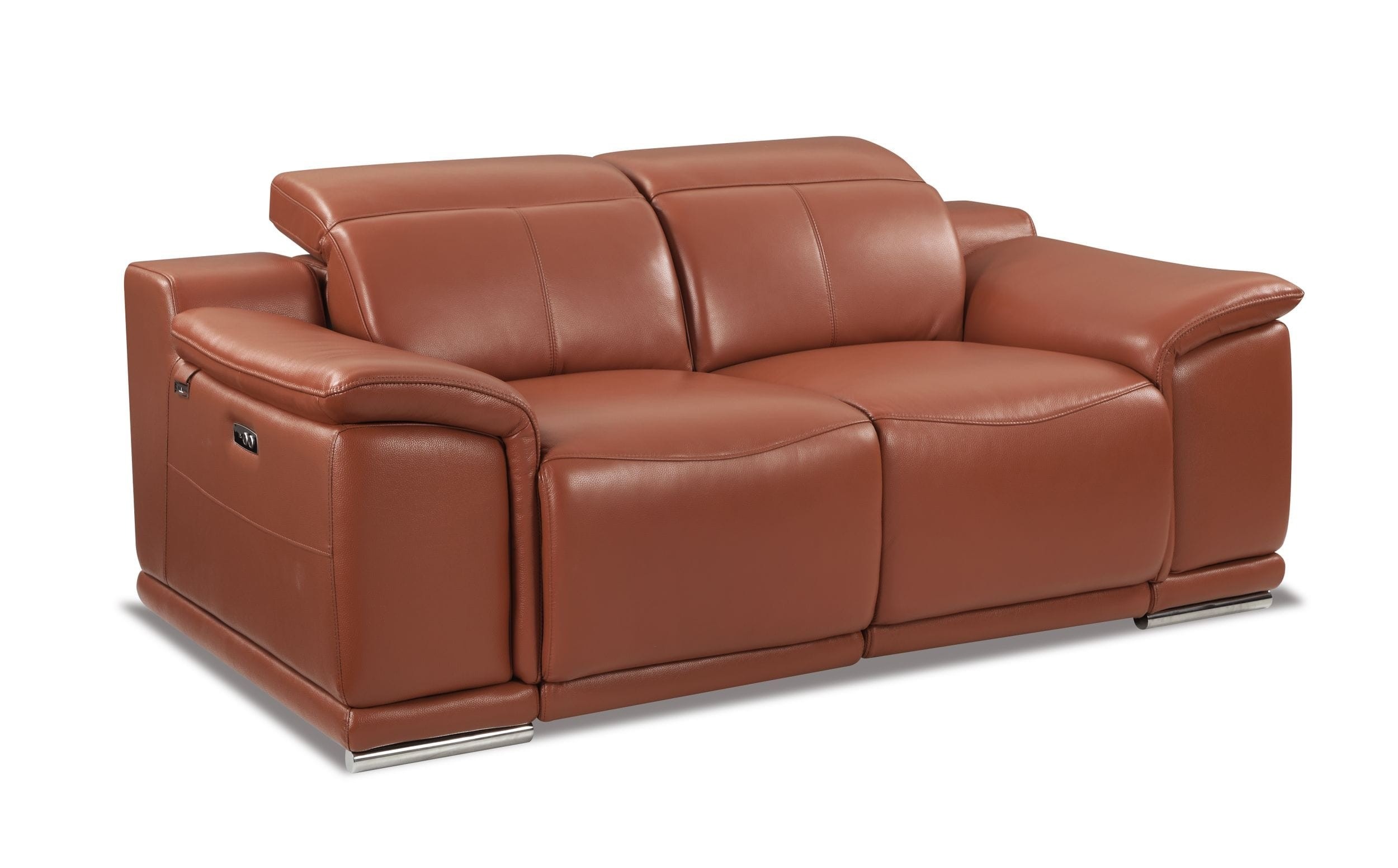 9762- Divianitalia Camel Power Reclining Loveseat