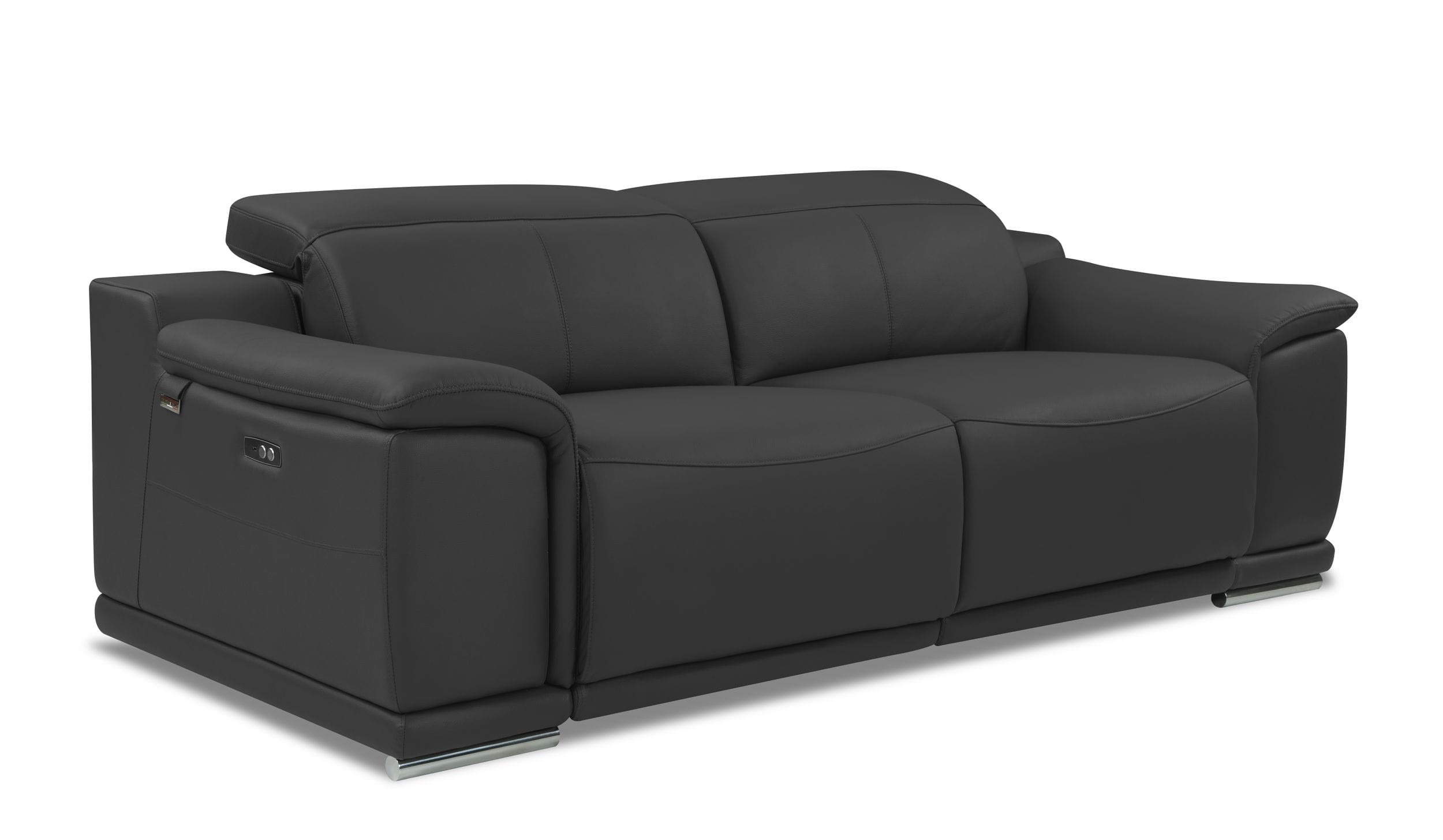 9762- Divianitalia Dark Gray Power Reclining Sofa